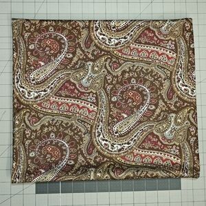 Vintage Polyester Knit Apparel Fabric Paisley 2 1/2 Yards sewing Remnant DIY